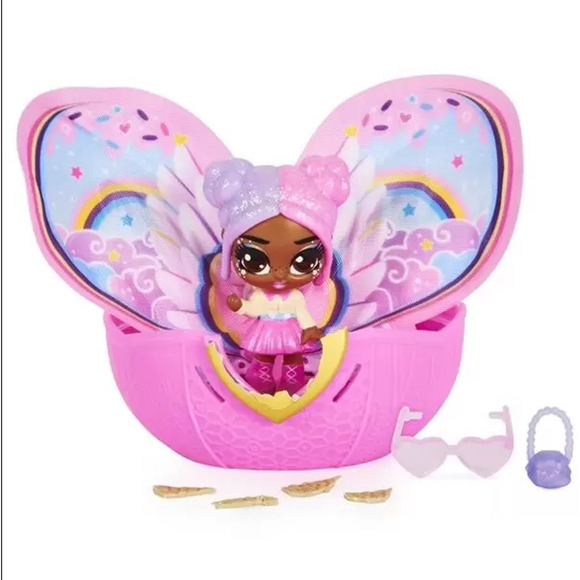 NEW Hatchimals Pixies Wilder Wings Cutesy Carlee Includes 2 Accessories - Picture 6 of 6